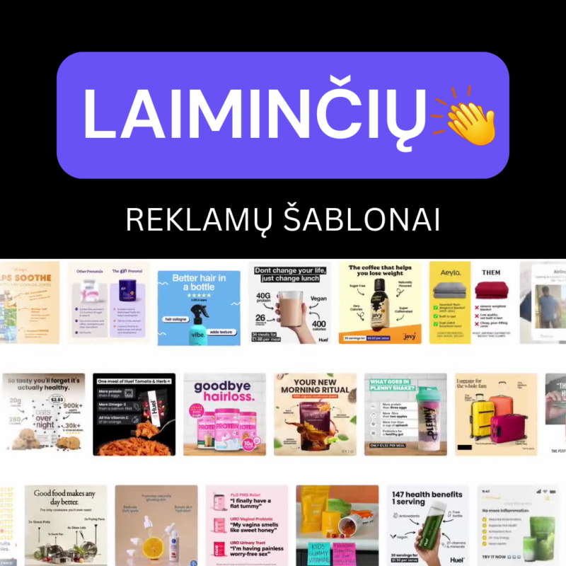 🔑 Laiminčių reklamų šablonai
