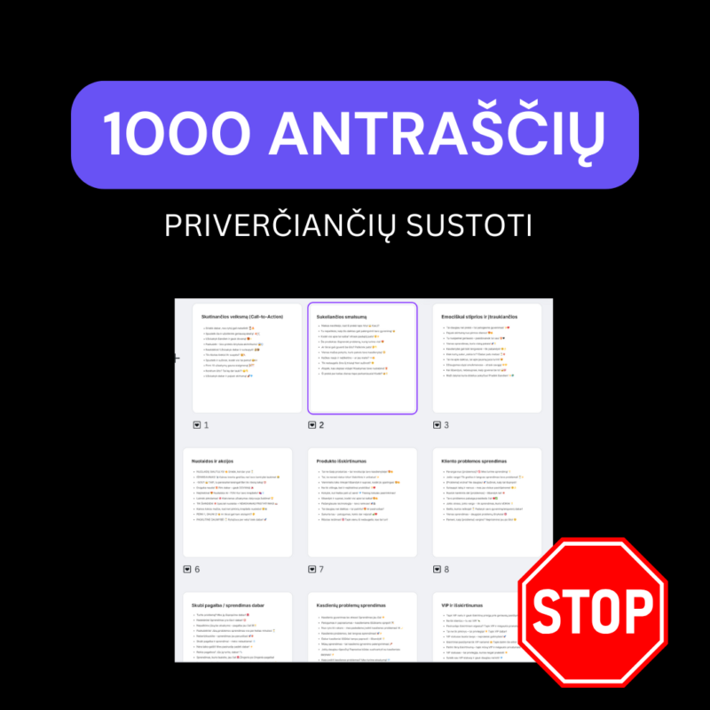 ⭐️ 1000 antraščių reklamai, kurios priverčia sustoti